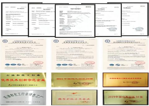 Our certificate certificate from Shandong Desenlai Chemical Co., Ltd