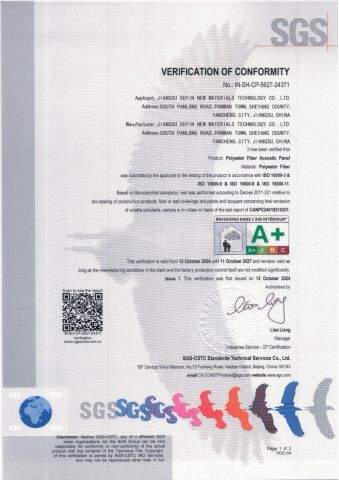 Certificates certificate from Suzhou Xinmei Materials Co., Ltd.