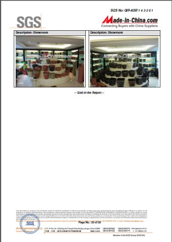 SGS-Supplier Assessment Report certificate from Taizhou Kedi Plastic Co., Ltd.