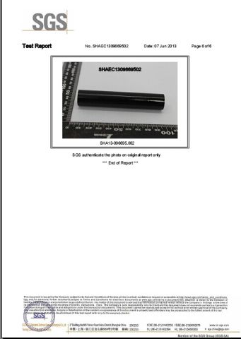 SGS ROHS certificate from Changzhou Longxiang Gas Spring Co., Ltd.