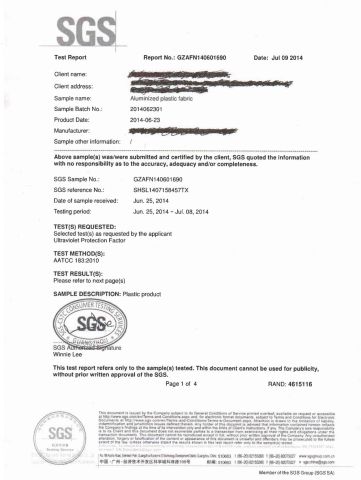SGS certificate from Yello Technology Co., Ltd.