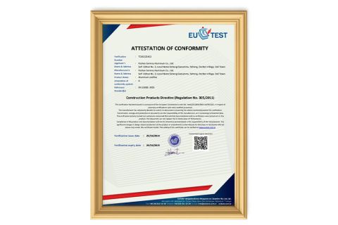 8 certificate of Foshan Shensheng Building Material Technology Co., Ltd. – certificate photo, supplier certificates section