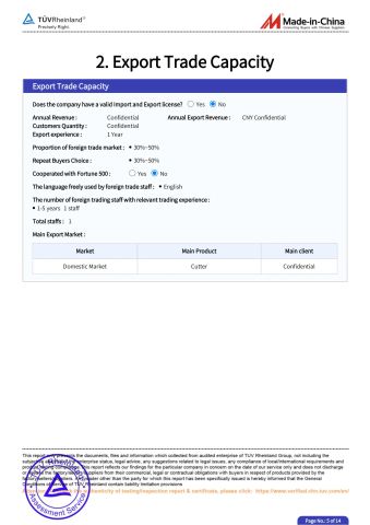 Certificates certificate from Ma 'anshan Sheng Ao Heavy Industry Co., Ltd