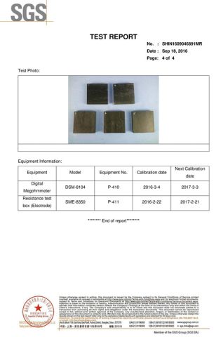 UHMWPE Sheet test report certificate from Abosn (Qingdao) New Plastic Products Co., Ltd.