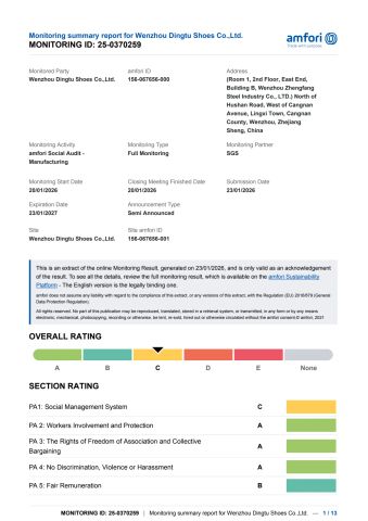 BSCI certificate of Cangnan Hongtu Trading Co., Ltd. – certificate photo, supplier certificates section