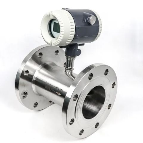 4 20mA Electronic Digital Turbine Flow Meter Gas Hydraulic Flow ...