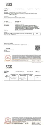 Silica gel-REACH certificate of Foshan Nicepak Packaging Materials Co., Ltd. – certificate photo, supplier certificates section