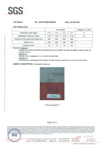 FDA Certificate certificate from Ningbo U-Per Consumer Goods Co., Ltd.