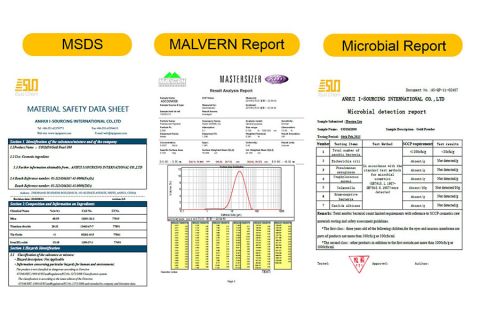 MSDS Certification certificate of Anhui I-Sourcing International Co., Ltd. – certificate photo, supplier certificates section