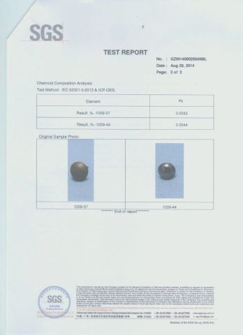 SGS TEST 2 certificate from GUANGZHOU LICHUAN HARDWARE ENTERPRISE CO.,LTD.