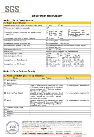 SGS Audited certificate from Guangzhiyuan 3D Tech Limited