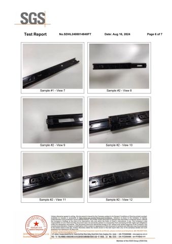 45mm Drawer Slide Quality Inspection Certificate - Inspection Product Data and Pictures Page 2 certificate from Jieyang Yaoshun Hardware Co., Ltd.
