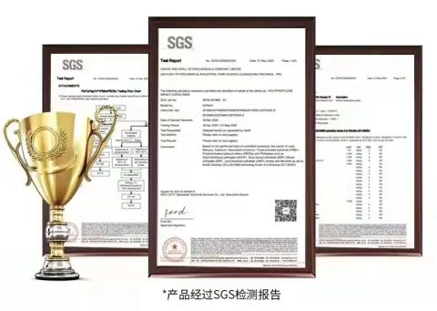 SGS certificate from Shanghai Baihuier New Material Technology Co., Ltd.