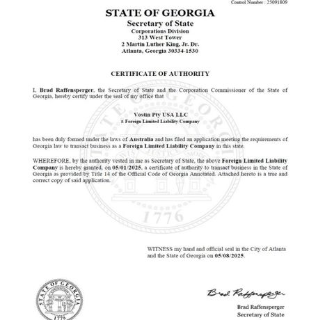 Company Registration/Lincese certificate from Bastion Venturis