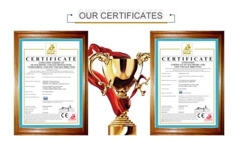 Certification certificate from Dalian Ruiri Machinery Manufacturing Co., Ltd.