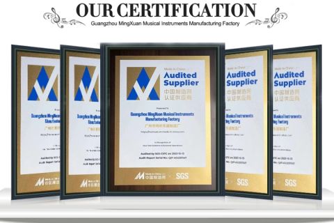 SGS certificate from Guangzhou MingXuan Musical Instruments Manufacturing Factory