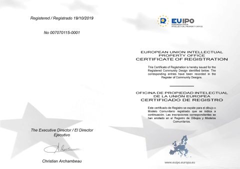 EUROPEAN UNION INTELLECTUAL PROPERTY OFFICE CERTIFICATE OF REGISTRATION certificate from Yangzhou Mingchi Hotel Products Co., Ltd