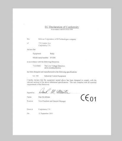 Certificate certificate from Hangzhou Huantong Auto Parts Co., Ltd