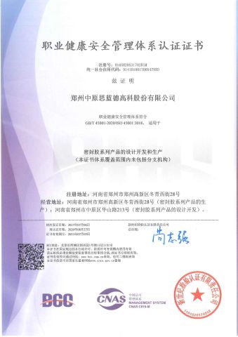 ISO 45001:2018 certificate from Zibo Chico International Co., Ltd.