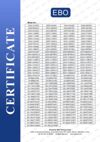 CE certificate from Shenzhen Guanhong Automation Co., Ltd.