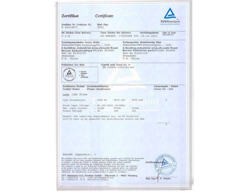 TUV Certificates certificate from Shenzhen FWS Technology Co., Ltd.