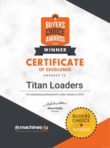 buyers choice winner certificate from Weihai Titan Heavy Machinery Co., Ltd.