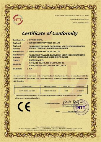 CE Certificate certificate from Qingdao Maxtop Tools Co., Ltd.