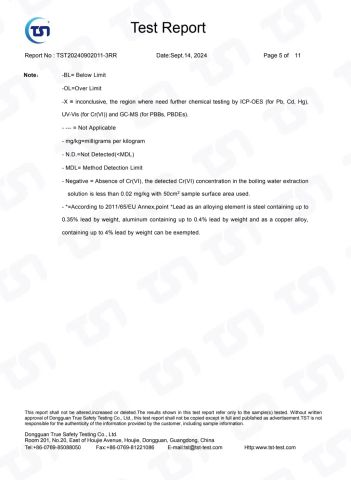 RoHs Test Report4 certificate from Hangzhou Fengqing Printing Co., Ltd.