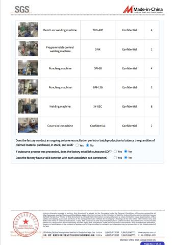 Certificates certificate from Tianjin Double Benefit Throat Hoop Factory