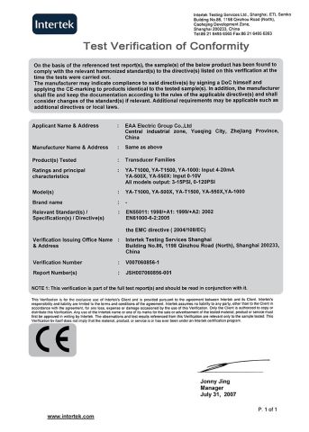 CE certification certificate from Snda Industry Co., Limited