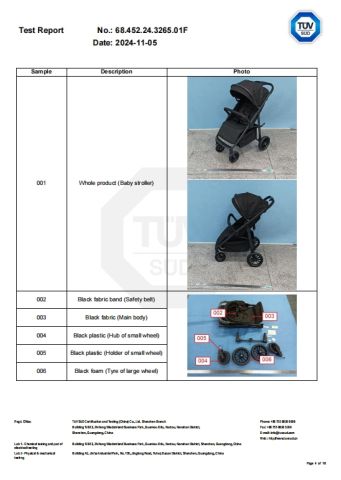 EN 1888-1 certificate from Anhui Talent Baby Products Co., Ltd.