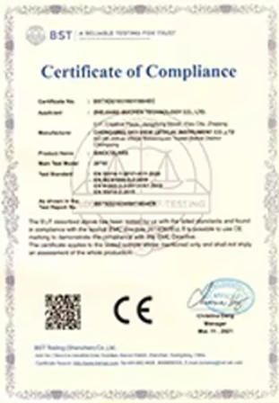 Our certificates certificate from Jinan Francis Import and Export Co., Ltd