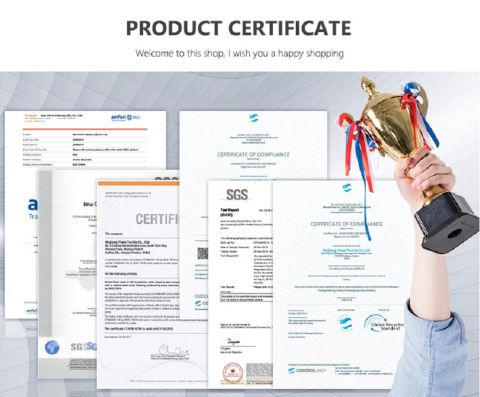 Product Certificate certificate from Changsha Run Bag B&T Co., LTD.