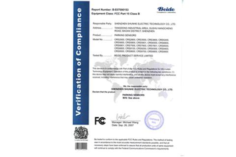 FCC certificate from Shenzhen Topnavis Electronics Co., Ltd.