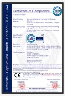 certificates certificate from Xuzhou Bomai Machinery Equipment Co., Ltd.