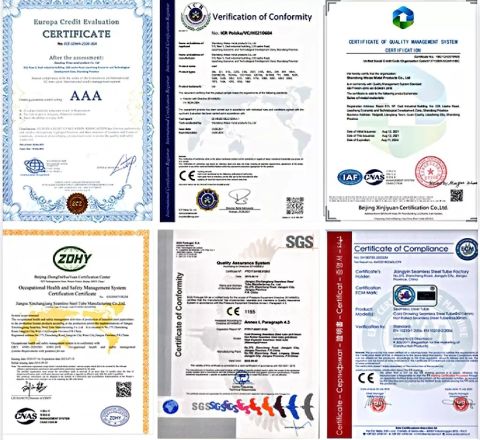Certification certificate of Jiangsu Hengshuntai Steel Co., Ltd. – certificate photo, supplier certificates section