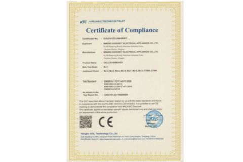 CEcertificate certificate from Ningbo Zikai Electrical Appliance Co., Ltd.