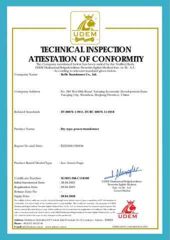 2 certificate from Beite Transformer Co., Ltd.