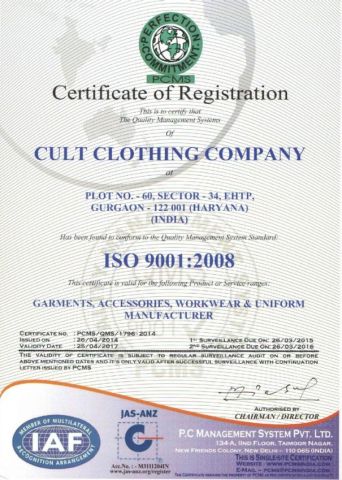 certificate certificate from Guangzhou Hanguang Fashion Co., Ltd