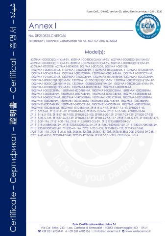 Product Certificate certificate from Chnchi Nanjing Electric Co. Ltd.