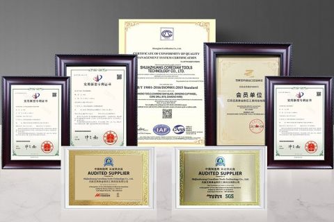 Certification certificate from Shijiazhuang Corediam Tools Technology Co., Ltd.