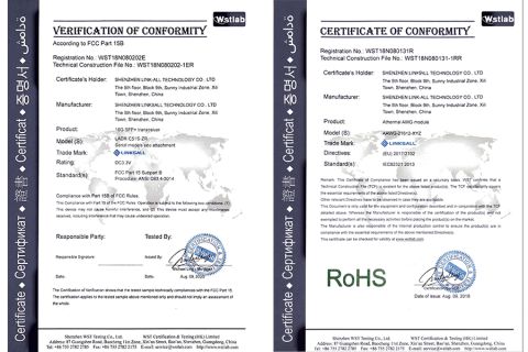 CE and ROhs certificate from Shenzhen Link-All Technology Co., Ltd.