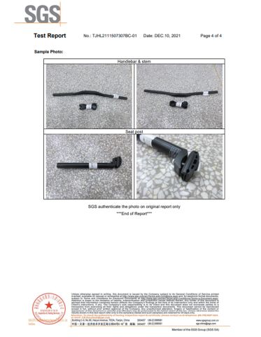 Text Report certificate of Tianjin Bimotech Co., Ltd – certificate photo, supplier certificates section