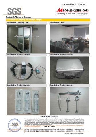 SGS Certificate certificate from Guangzhou Baitang Medical Instrument Co., Ltd.