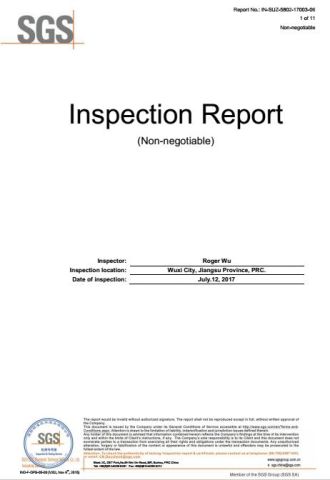 SGS on-site inspection certificate certificate of SHANDONG SINO BUILDING MATERIAL GROUP CO., LTD. – certificate photo, supplier certificates section