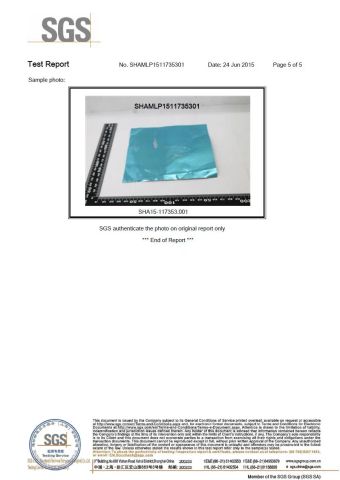 SGS test report certificate of Zhenjiang Runfa Aluminium Co., Ltd. – certificate photo, supplier certificates section