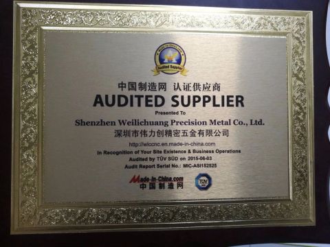 TUV Verified Supplier certificate of SZ LCH INDUSTRY CO., LTD – certificate photo, supplier certificates section