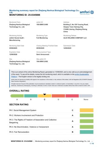 BSCI certificate of Jiaxing Botefan Technology Co., Ltd. – certificate photo, supplier certificates section