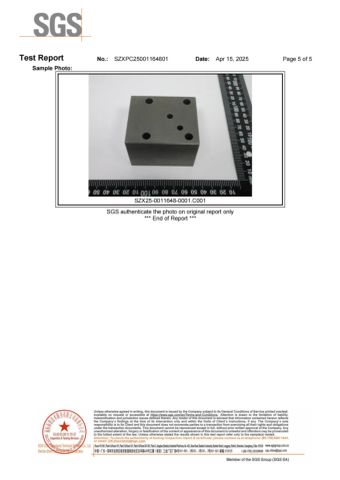 RoHS certificate of Dongguan Zhongwei Metal Products Co., Ltd. – certificate photo, supplier certificates section
