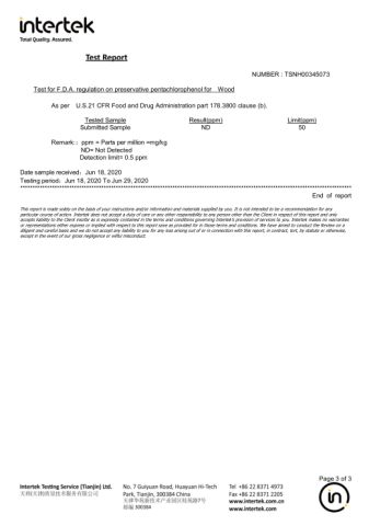 cork stopper certificate from Xiamen Folover Import &Export Co., Ltd.